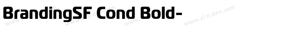 BrandingSF Cond Bold字体转换